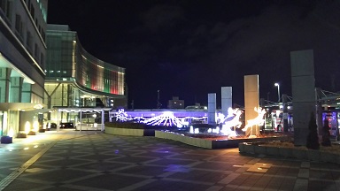 盛岡駅西口でもイルミネーション